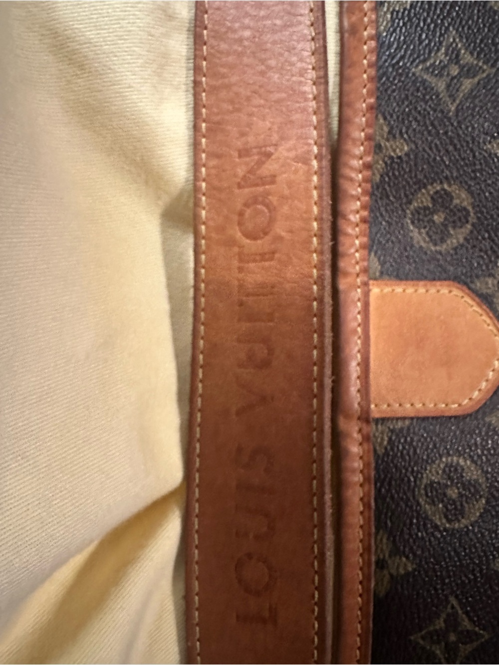 Louis Vuitton Monogram Canvas Brown and Tan Shoulder Bag
